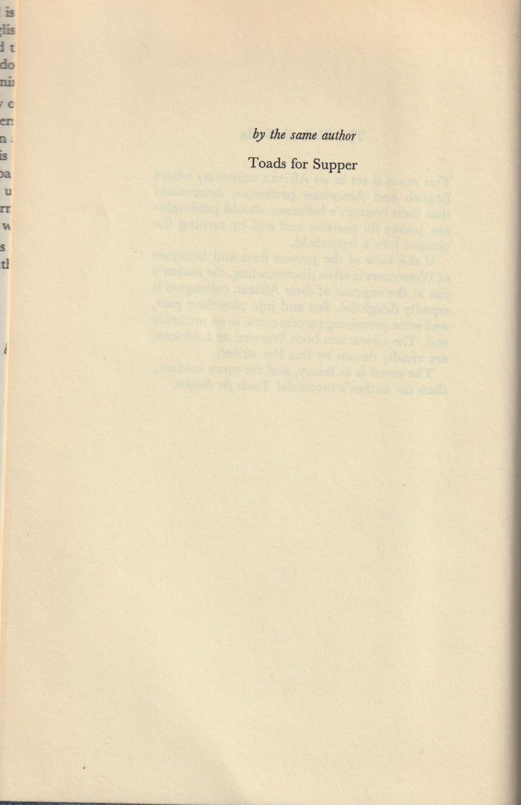 The Naked Gods — By the same author