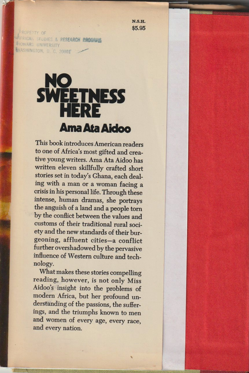 No Sweetness Here — Front flap