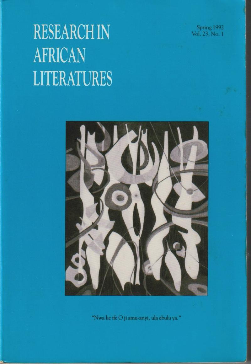Research in African Literatures Vol. 23, No. 1