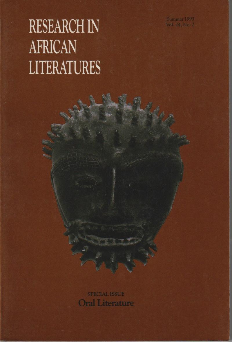 Research in African Literatures Vol. 24, No. 2