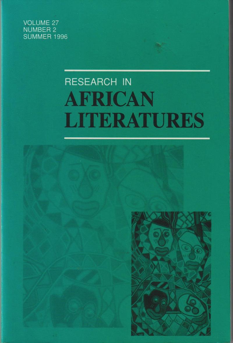 Research in African Literatures Vol. 27, No. 2