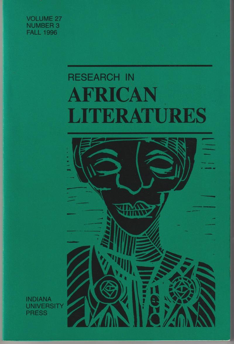 Research in African Literatures Vol. 27, No. 3