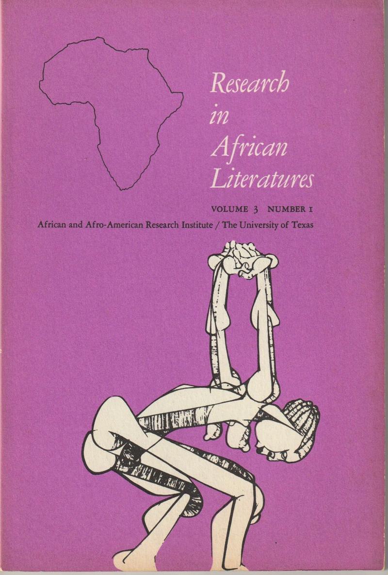 Research in African Literatures Vol. 3, No. 1