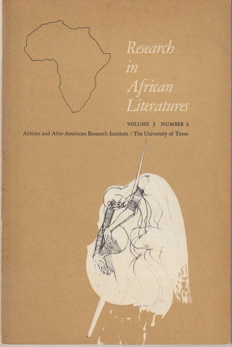 Research in African Literatures Vol. 3, No. 2
