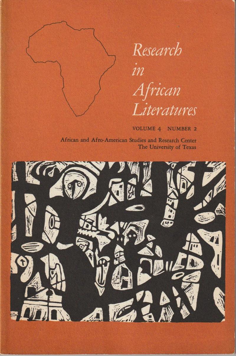 Research in African Literatures Vol. 4, No. 2