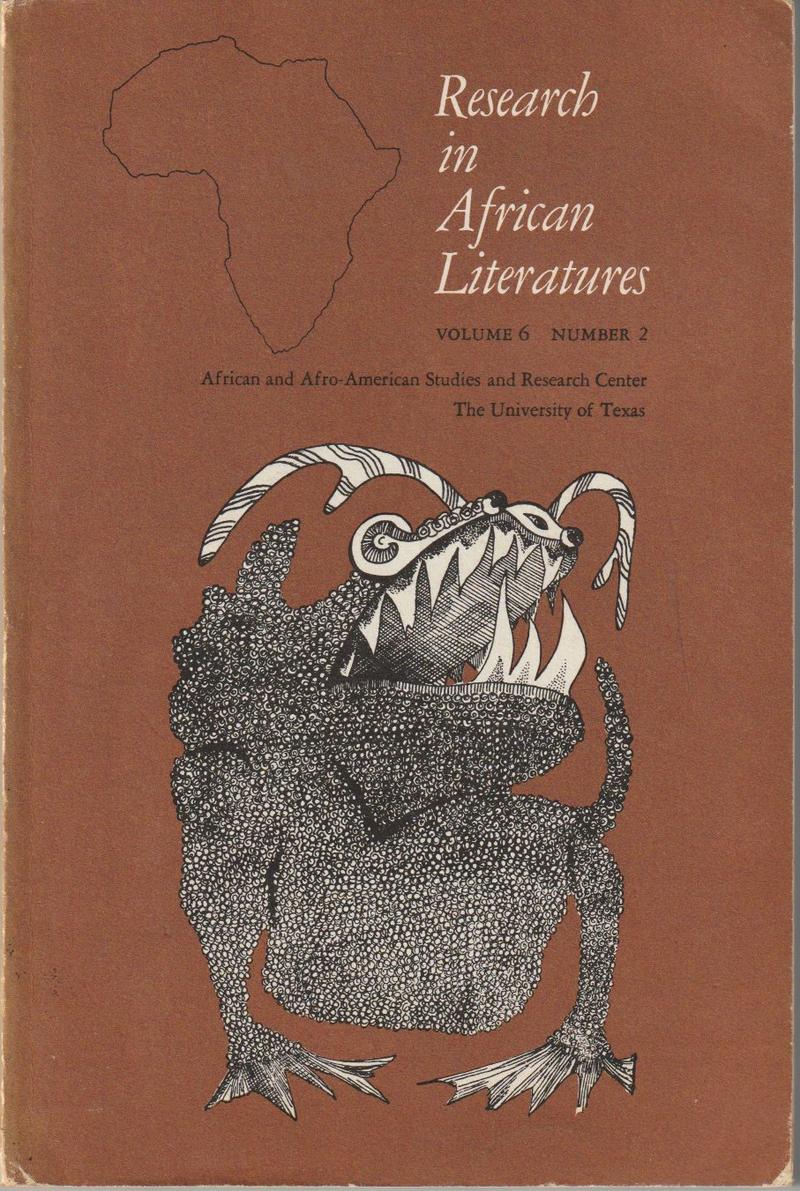 Research in African Literatures Vol. 6, No. 2