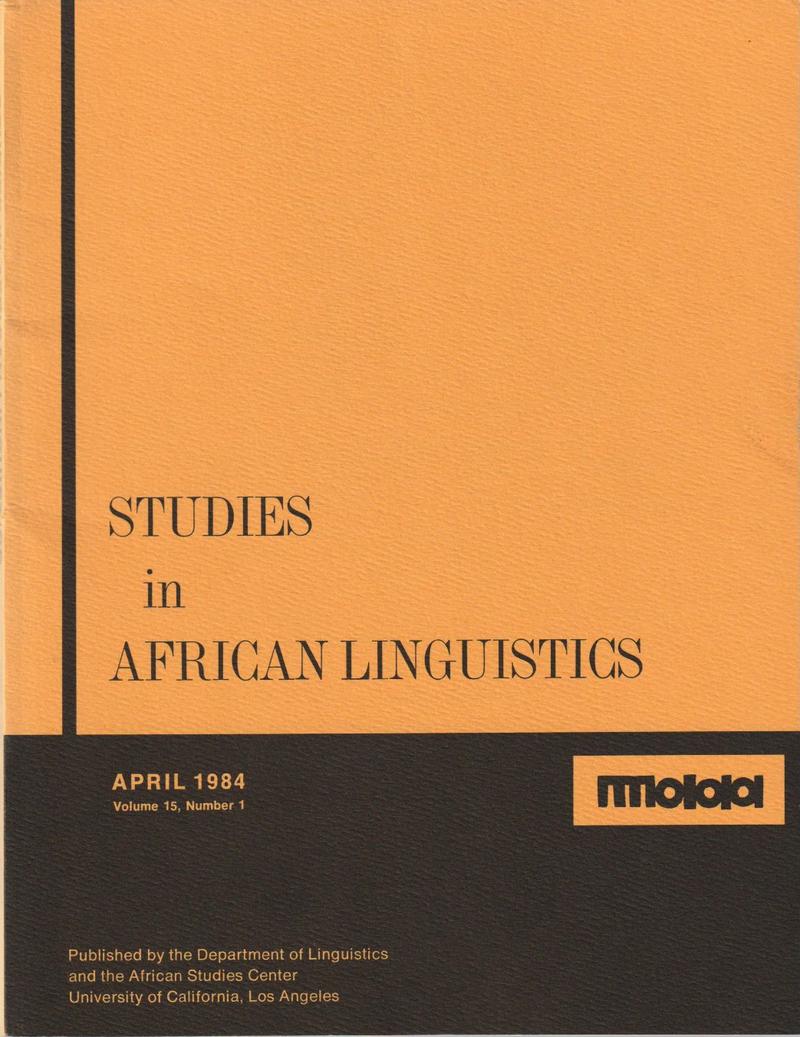 SAL Vol. 15, No. 1