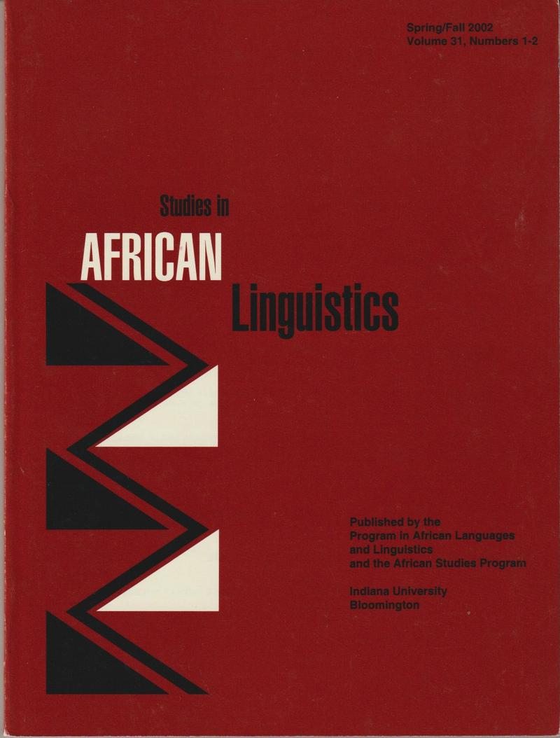 SAL Vol. 31, Nos. 1–2