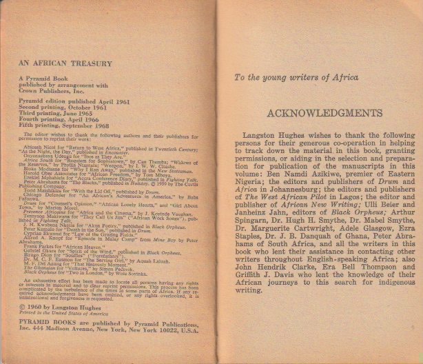 Copyright page and acknowledgements