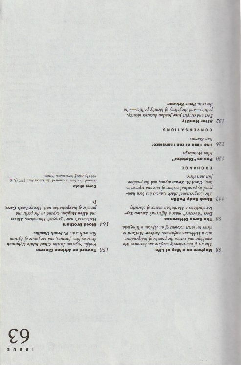 Contents, continued